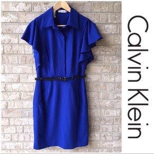 NWT Calvin Klein Blue Dress Size 8